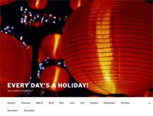 Tablet Screenshot of everydaysaholiday.org